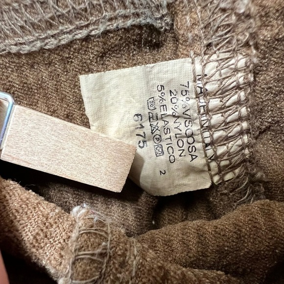 Vintage Made in Italy Corduroy Jogger Pants S Drawstring Waist Pockets Y2K - Picture 7 of 7